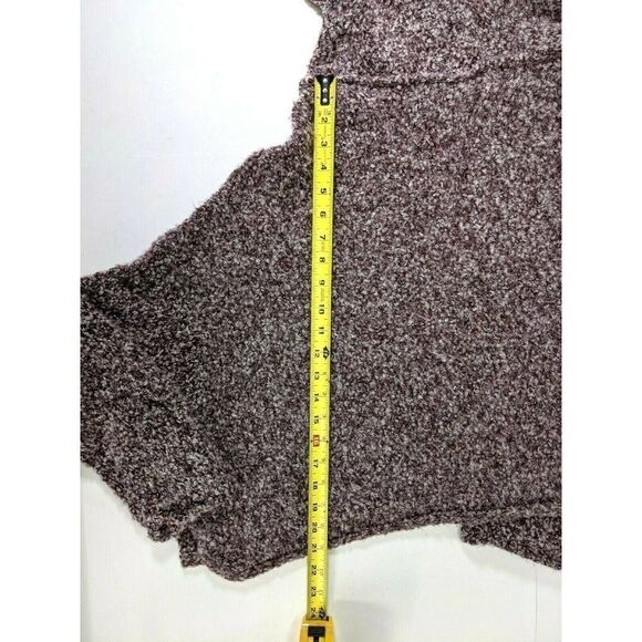 Free People Sweater Medium Cowl Neck BFF Bittersweet Loose Knit Oversized Purple - Picture 9 of 11